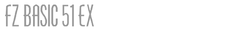 FZ BASIC 51 EX