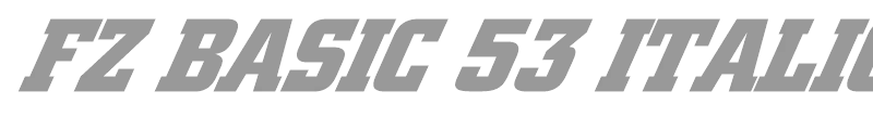 FZ BASIC 53 ITALIC