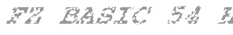 FZ BASIC 54 HOLEY ITALIC