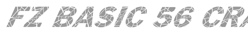 FZ BASIC 56 CRACKED ITALIC