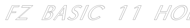 FZ BASIC 11 HOLLOW ITALIC