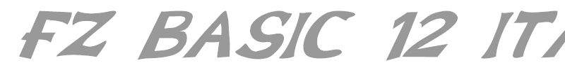 FZ BASIC 12 ITALIC