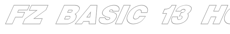 FZ BASIC 13 HOLLOW ITALIC