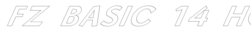 FZ BASIC 14 HOLLOW ITALIC