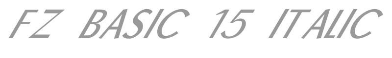 FZ BASIC 15 ITALIC