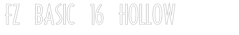 FZ BASIC 16 HOLLOW