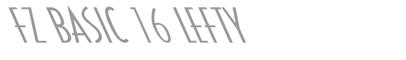 FZ BASIC 16 LEFTY