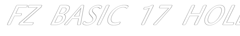 FZ BASIC 17 HOLLOW ITALIC
