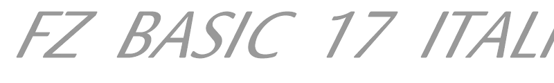 FZ BASIC 17 ITALIC