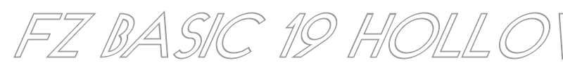 FZ BASIC 19 HOLLOW ITALIC