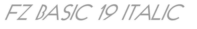 FZ BASIC 19 ITALIC