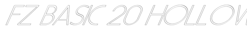FZ BASIC 20 HOLLOW ITALIC