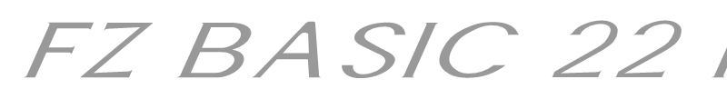 FZ BASIC 22 ITALIC