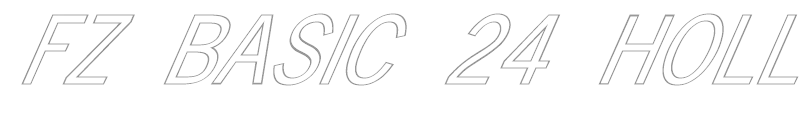 FZ BASIC 24 HOLLOW ITALIC