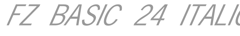 FZ BASIC 24 ITALIC