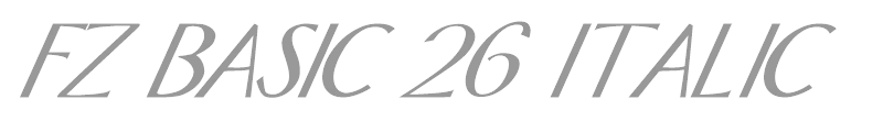 FZ BASIC 26 ITALIC