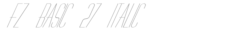 FZ BASIC 27 ITALIC