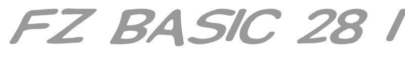 FZ BASIC 28 ITALIC