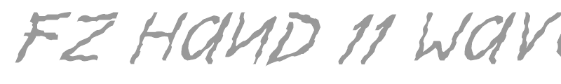 FZ HAND 11 WAVEY ITALIC