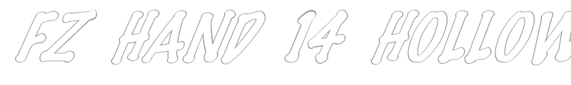 FZ HAND 14 HOLLOW ITALIC