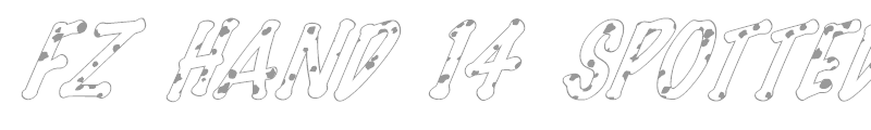 FZ HAND 14 SPOTTED ITALIC