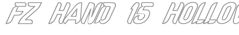 FZ HAND 15 HOLLOW ITALIC