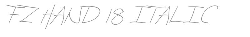 FZ HAND 18 ITALIC