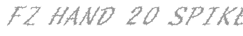 FZ HAND 20 SPIKED ITALIC