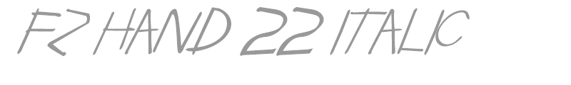 FZ HAND 22 ITALIC