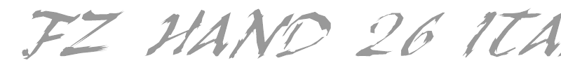 FZ HAND 26 ITALIC