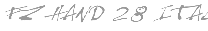 FZ HAND 28 ITALIC