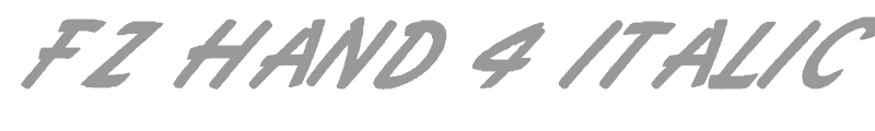 FZ HAND 4 ITALIC