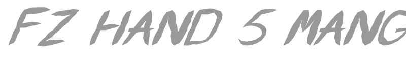 FZ HAND 5 MANGLED ITALIC