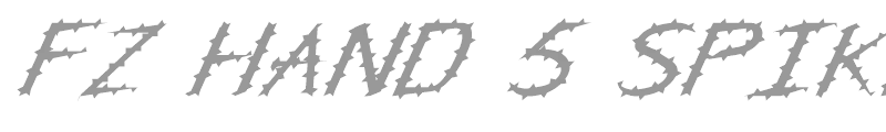 FZ HAND 5 SPIKED ITALIC