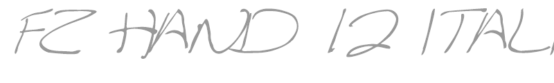 FZ HAND 12 ITALIC