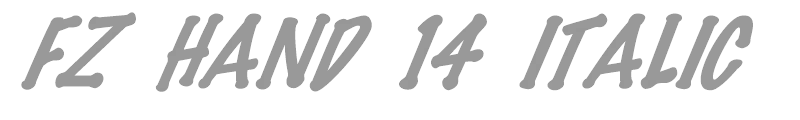 FZ HAND 14 ITALIC
