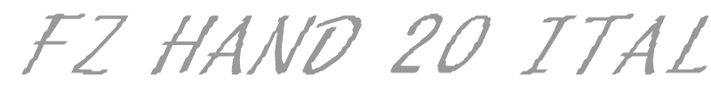 FZ HAND 20 ITALIC
