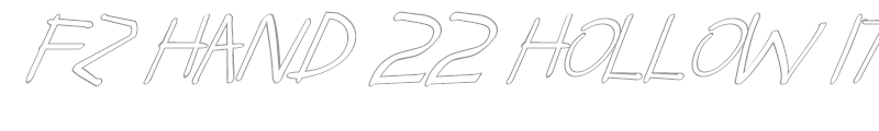 FZ HAND 22 HOLLOW ITALIC
