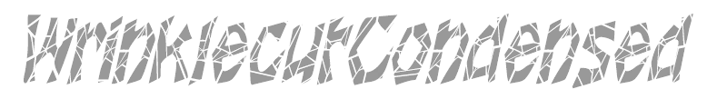WrinklecutCondensed