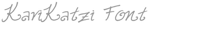KariKatzi Font