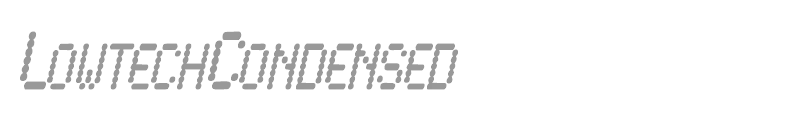 LowtechCondensed