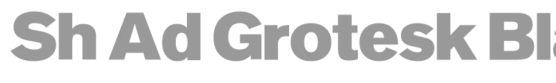 Sh Ad Grotesk Black