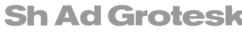 Sh Ad Grotesk BlackExtended