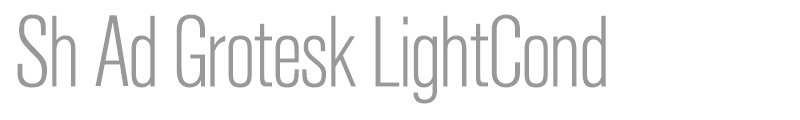 Sh Ad Grotesk LightCond