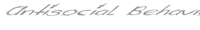 Antisocial Behaviour