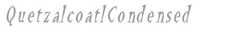 QuetzalcoatlCondensed