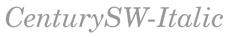 CenturySW-Italic