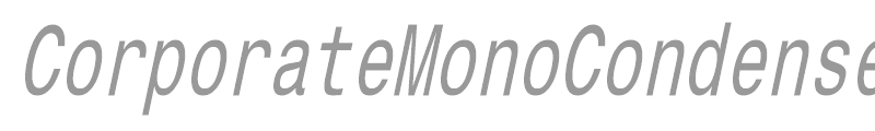 CorporateMonoCondensed
