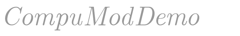 CompuModDemo