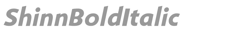 ShinnBoldItalic